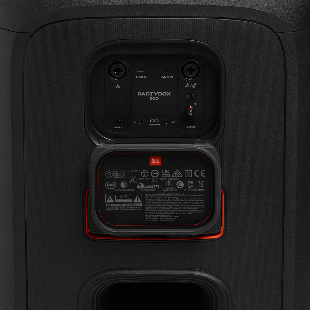 JBL Partybox 520 Portable Speaker - Black